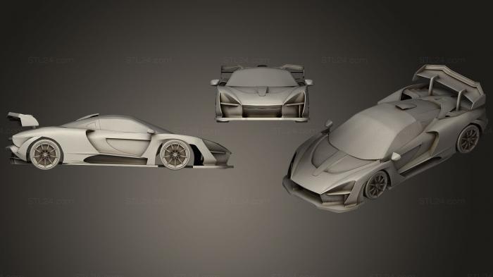 Автомобили и транспорт (МС Ларен Сенна, CARS_0242) 3D модель для ЧПУ станка